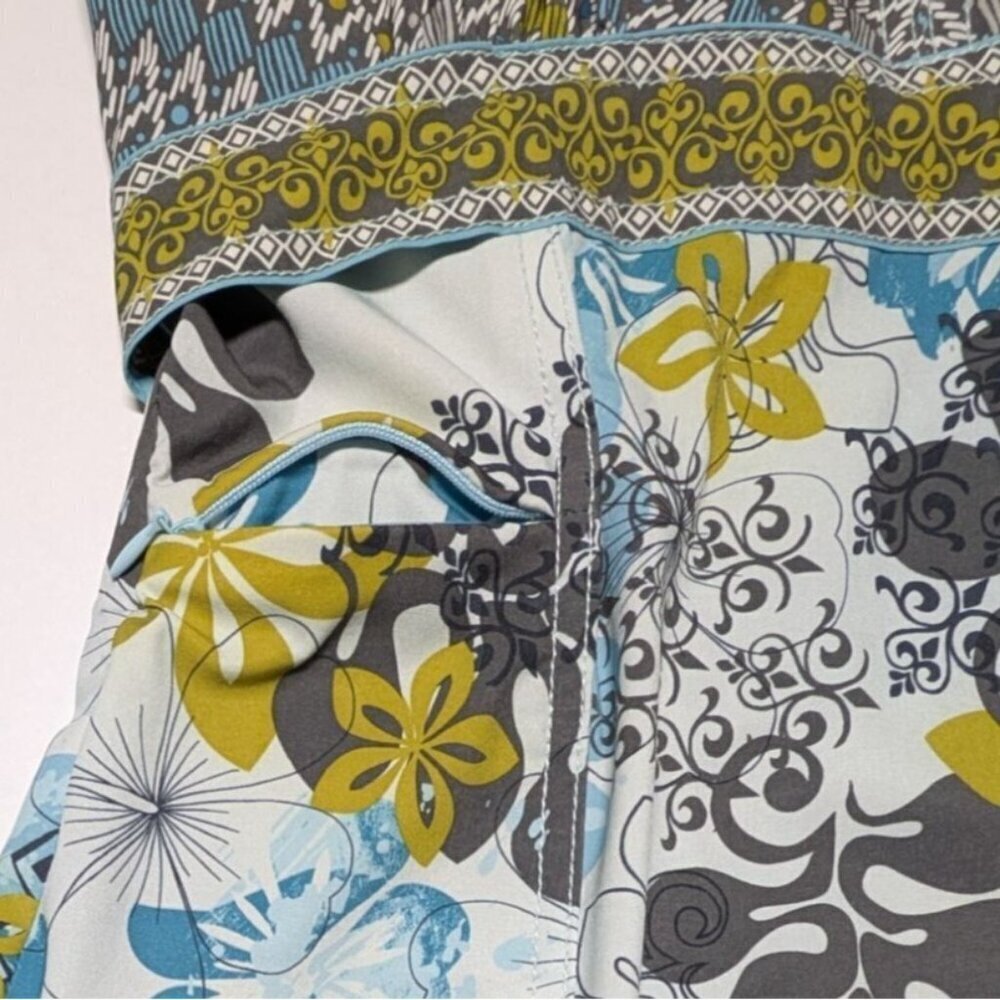 Athleta Halter Dress Womens Size 4 Floral Sundress Travel Hiking Smocking Pack - Picture 9 of 12